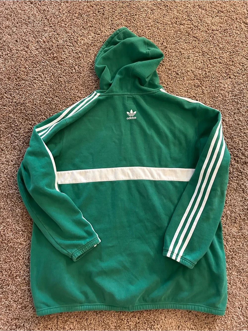 Vintage Rare Adidas Notre Dame Fighting Irish Green Hoodie Mens Size 2XL